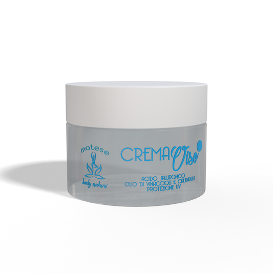 Crema Viso Giorno e Notte con Acido laluronico, Olio di Vinaccioli e Calendula