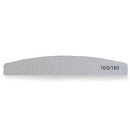 LIMA UNGHIE MEZZA LUNA GRANA 100/180 MANICURE MANI PIEDI UNGHIA NAIL ART
