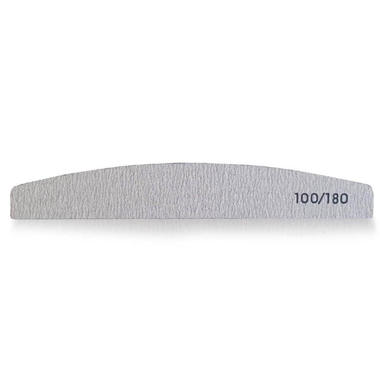 LIMA UNGHIE MEZZA LUNA GRANA 100/180 MANICURE MANI PIEDI UNGHIA NAIL ART
